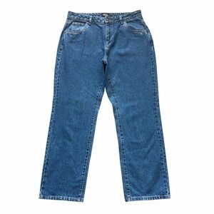Factorie Baggy High Rise Straight Leg Jeans Size 14